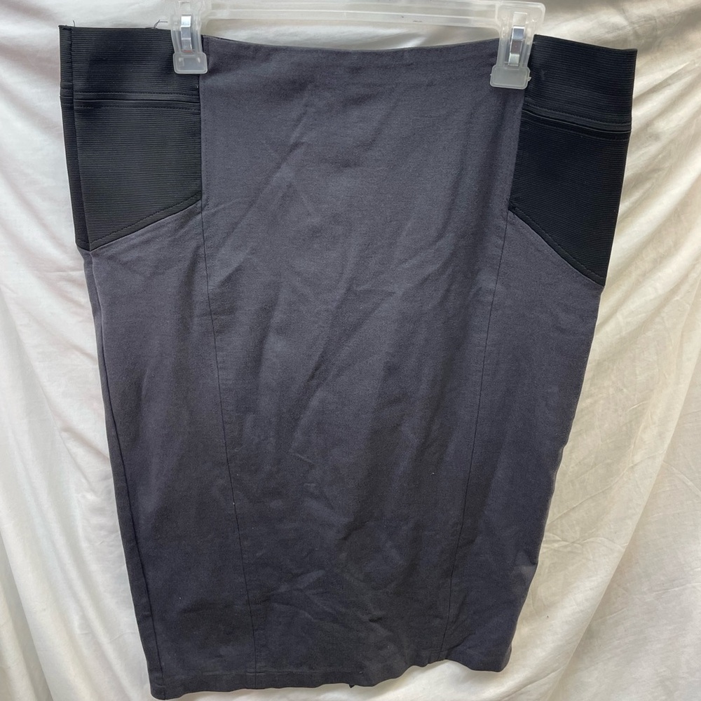 Iris Elegant Black Pencil Skirt with elastic sides ladies sz 2x